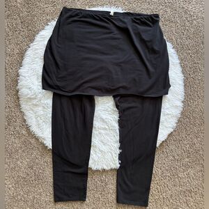 Legacy Skirted Leggings Black Modest Womens Size XL‎